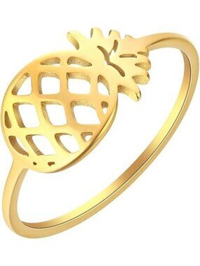 Pineapple Cool Family Ring Lovely Gold Ring Sterling Gold